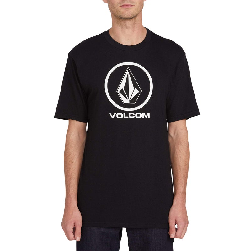Volcom تي شيرت قصير الأكمام من فولكوم للرجال، أسود، كبير - Image 1